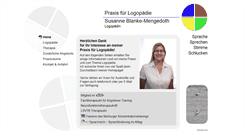Desktop Screenshot of logopaedie-blanke.de