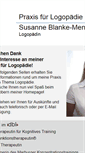 Mobile Screenshot of logopaedie-blanke.de